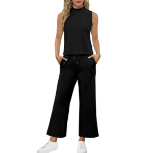 Sleeveless Two-Piece Lounge Set