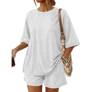 Casual Oversized T-Shirt & Shorts Lounge Set