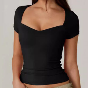 Sweetheart Neck Fitted Top